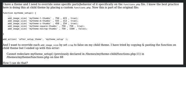 Wordpress: How to override functions.php in child theme? смотреть онлайн