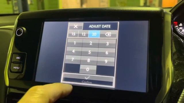 Peugeot 2008 Clock Set the Time and Date Touch Screen Reset the Time Set the Clock Change the Date смотреть онлайн