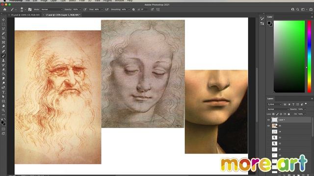 Как нарисовать губы и уши человека? / Курс «Рисование в Photoshop для начинающих» от more-art.ru смотреть онлайн