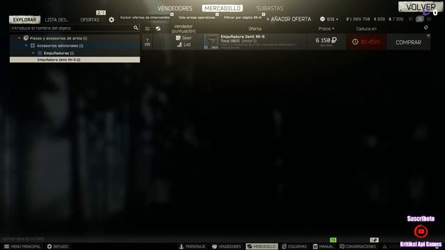 Armero 9 Parche 12.11 Aks-74N Act 2021 Escape from Tarkov Mechanic смотреть онлайн