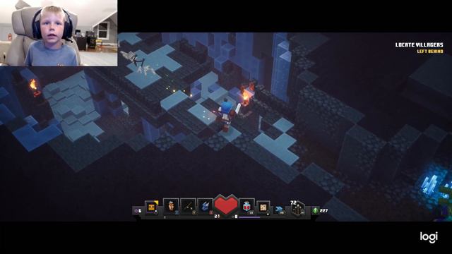 MINECRAFT DUNGEONS: Redstone Mines walk through part 1 смотреть онлайн