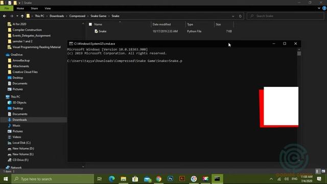 Snake games in Python with source code | Python Programming | Tkinter смотреть онлайн