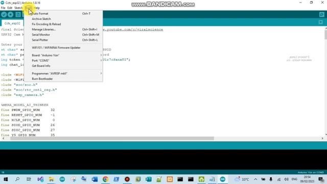 Tutorial cara Upload sketch dan uji coba tanggapan gambar ESP 32 CAM смотреть онлайн