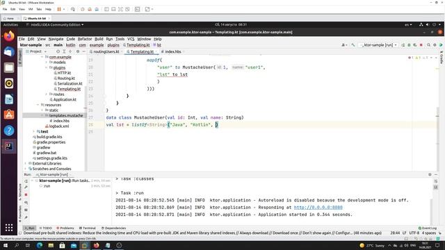 Kotlin - 15.4 (устанавливаем и настраиваем шаблонизатор Mustache Ktor Server) смотреть онлайн