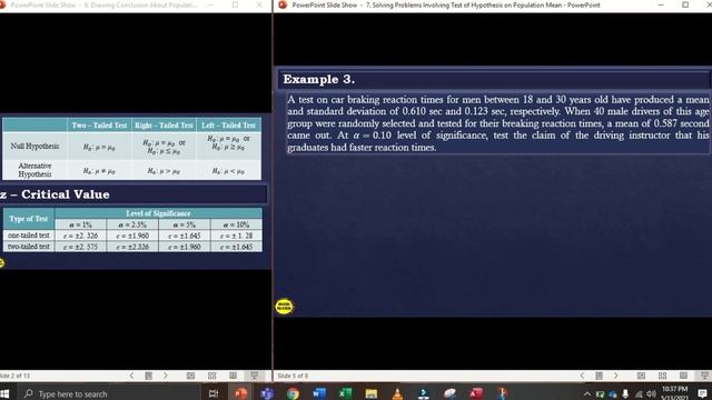 SOLVING PROBLEMS INVOLVING TEST OF HYPOTHESIS ON POPULATION MEAN || STATISTICS AND PROBABILITY Q4 смотреть онлайн