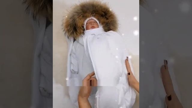 Зимний конверт и комбинезон 4 в 1 для новорожденных белый смотреть онлайн