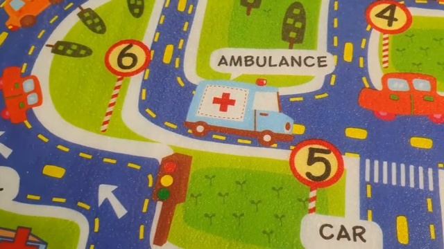 Термоковрик детский развивающий, коврик для ползания и игр на полу дома или на улице.