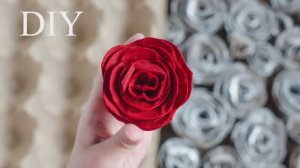 Как сделать РОЗЫ из ЯИЧНЫХ ЛОТКОВ своими руками