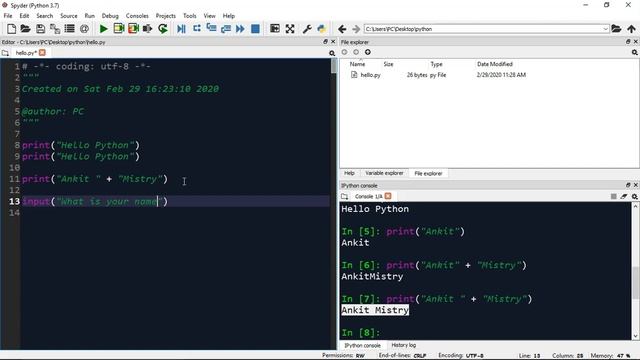 6. Python Print Function & Input function : Python Tutorial Developer Series A - Z смотреть онлайн