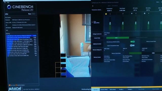 Cinebench R20 | AMD Ryzen 5 2600 смотреть онлайн