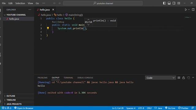 How To Print in Java. смотреть онлайн