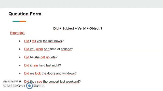 ELEM 6.2 Grammar: Past Simple смотреть онлайн