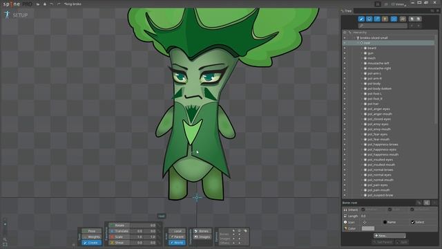 Spine 2D Tutorial for Beginners: Rigging, Meshes and Weights смотреть онлайн