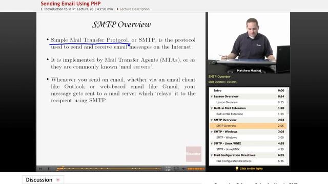 PHP: Sending Email (SMTP) смотреть онлайн