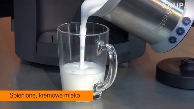 Jak przygotować kawę mleczną w ekspresie KRUPS z serii EA82 przy użyciu spieniacza do mleka XL2000 смотреть онлайн