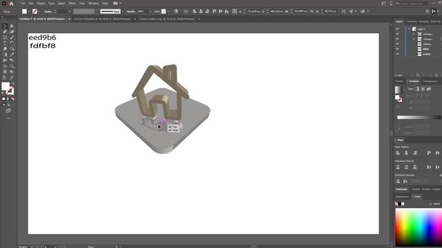 How to create 3D icon /3d logo design in illustrator tutorial for beginners / Realistic home 3d ico смотреть онлайн