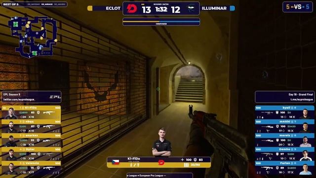 ECLOT vs. Illuminar | European Pro League - Season 9 | Grand Final | by @GooDW1N_TV смотреть онлайн