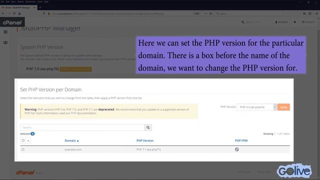 Learn how to change the PHP version on your domain using cPanel with GoLive Naija смотреть онлайн