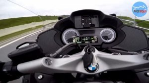 BMW R1200RT - ACCELERATION and TOPSPEED 0-240km/h on German Autobahn