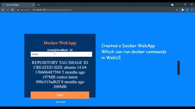 Docker WebApp смотреть онлайн
