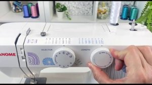 Janome XV-7. Выполнение петли-полуавтомат (за 4 шага)