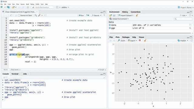 Draw Unbalanced Grid of ggplot2 Plots in R (Example) | Graphic Matrix with Uneven Plot Size смотреть онлайн
