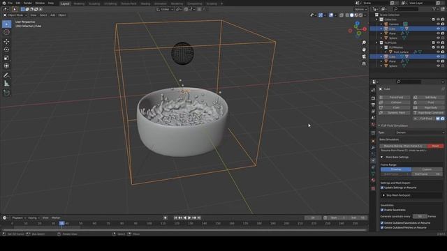 Симуляция жидкости во FLIP Fluids. Основы смотреть онлайн