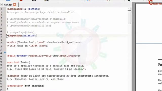 Fonts in LaTeX (Latex Basic Tutorial-19) смотреть онлайн