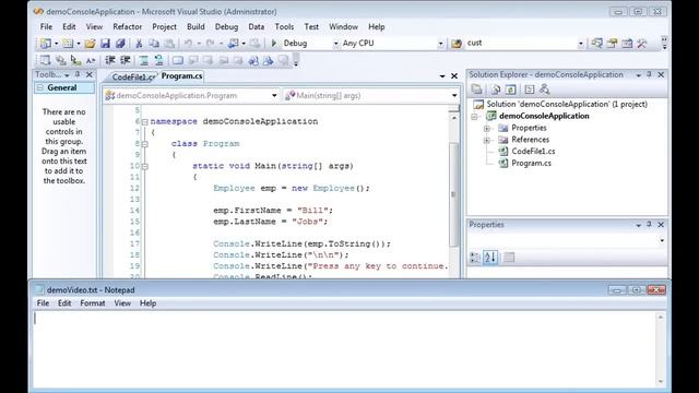 Overriding ToString method смотреть онлайн
