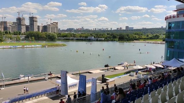 Москва. Район Крылатское. Гребной канал. Moscow. Krylatskoye district. Rowing channel Август 2023 смотреть онлайн