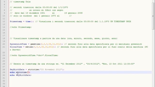 2 - Date e Orari - Generare timestamp e microsecondi #PHP [withArtur] смотреть онлайн