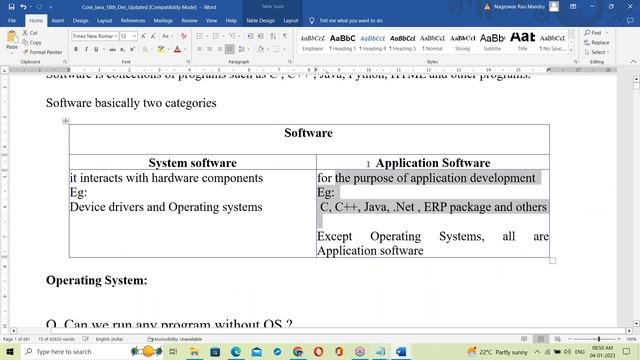 CORE JAVA tutorials || Demo - 3 || by Mr. Nageswar Rao On 04-01-2023 @8AM IST смотреть онлайн