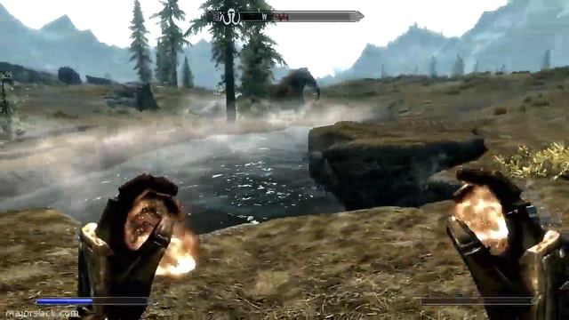 Skyrim Walkthrough Legendary Difficulty - Part 52 - Mammoth Hunting at Bleakwind Basin! смотреть онлайн