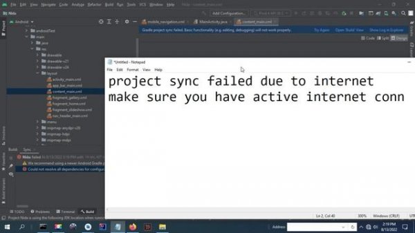 Could not resolve all dependencies for configuration ':app:debugRuntimeClasspath' error in android