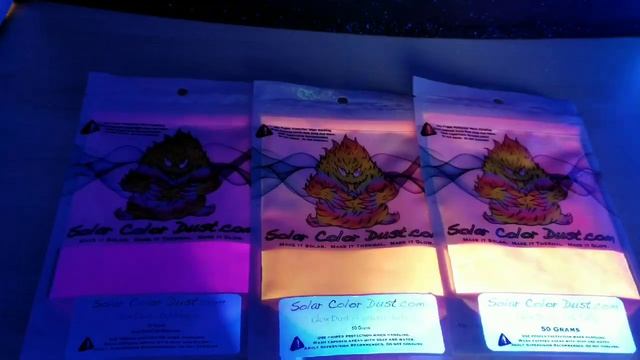 SolarColorDust - Our Different Glow Dust powders! смотреть онлайн