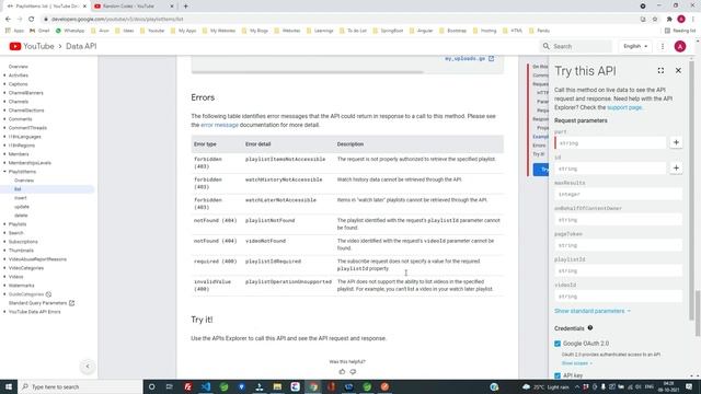 YouTube Data API - 9 - Playlist Items API смотреть онлайн