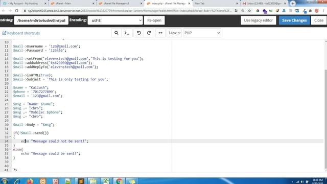 Sent Mail in PHP Using PHPMailer смотреть онлайн