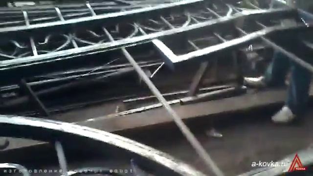 Ворота кованые, изготовление на заказ в кузнице смотреть онлайн