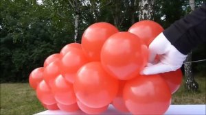 СЕРДЦЕ ИЗ ВОЗДУШНЫХ ШАРОВ как сделать БЕЗ КАРКАСА Balloon Heart TUTORIAL CORAZON CON GLOBOS