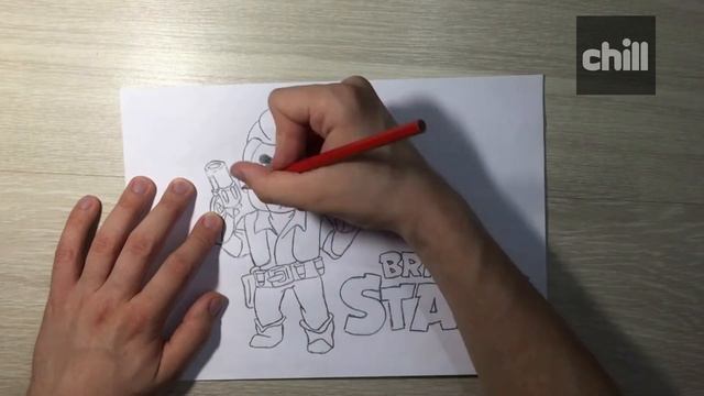 Рисуем Кольта из Бравл Старс (Colt Brawl Stars) смотреть онлайн