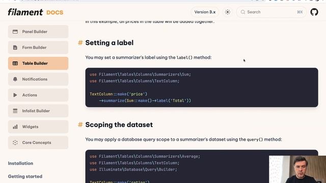NEW in Filament 3: Table Builder Summaries with Grouping смотреть онлайн