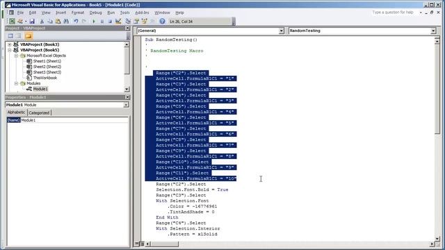 VBA Programming for Excel 2010 -- V1.05 - Reverse Engineer Macro Code Built by Recorder -- Free Beg смотреть онлайн