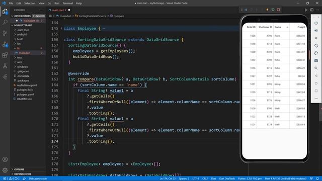 Perform Custom Sorting in Flutter DataGrid Widget смотреть онлайн