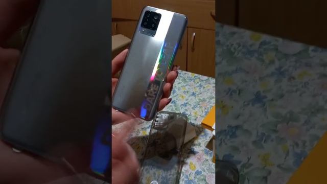 Realme 8 релми8 серебристый