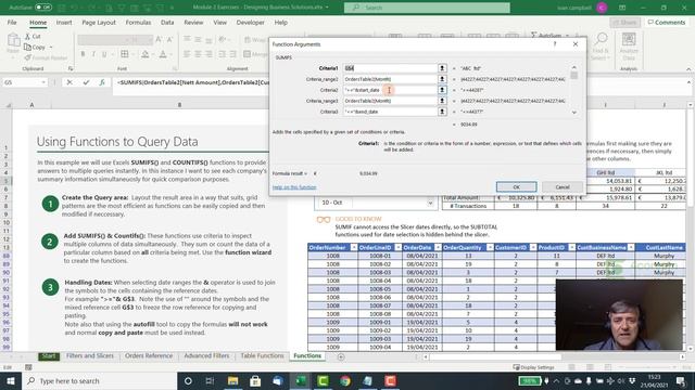 Module 2 - Clip 7 - SUMIFS & COUNTIFS functions смотреть онлайн