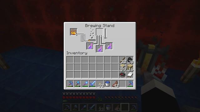 How to make a Potion of Weakness in brewing stand - Minecraft смотреть онлайн