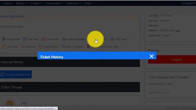 Ticket history in the JS Support Ticket смотреть онлайн