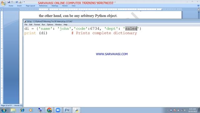 Core python(Standard Data types(Directory)) Day-9 смотреть онлайн