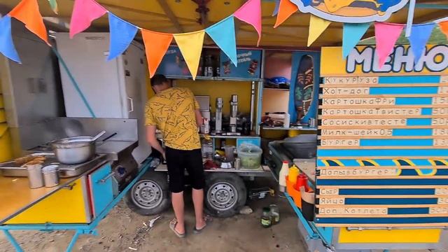 Стрид фуд по Челябински. Фудтрак в Миасе на берегу озера Тургояк. 2022 смотреть онлайн