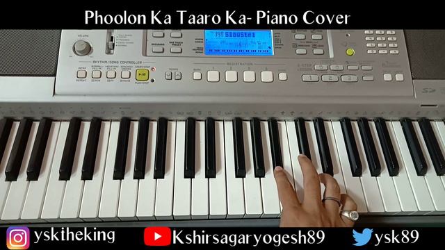 Phoolon Kaa Taro Ka- Piano Cover смотреть онлайн